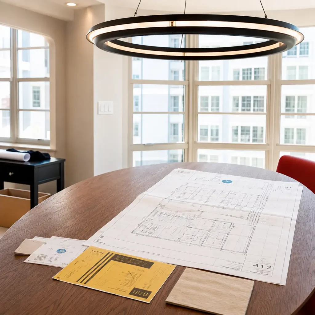 Professional lighting installation and upgrade inside a Miami Beach apartment