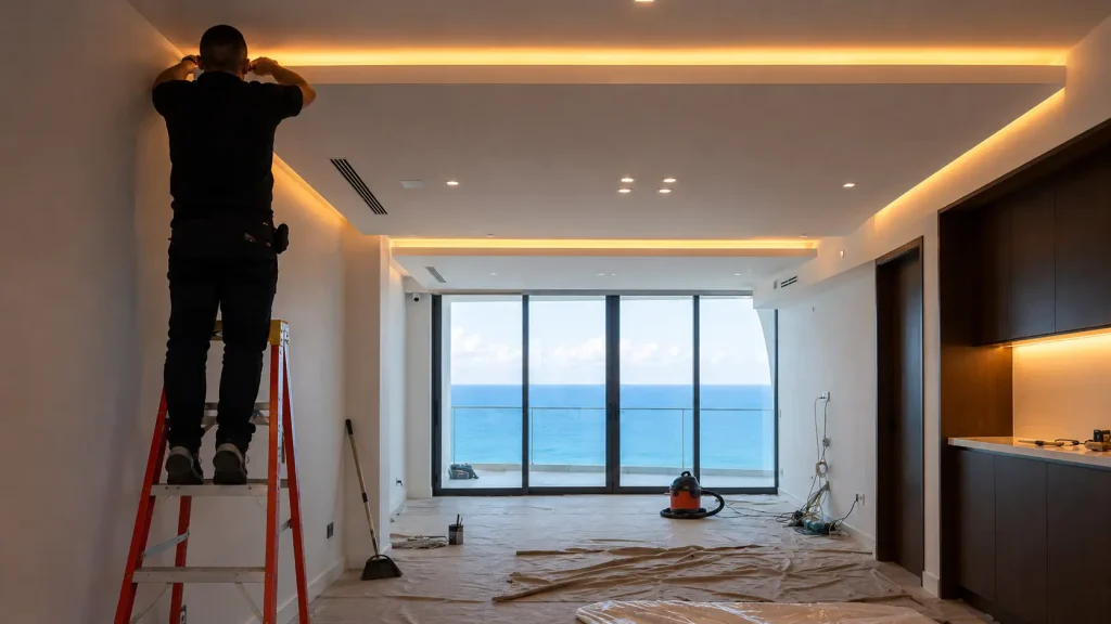 miamibeach led instalation Fixture replacement and lighting upgrades
