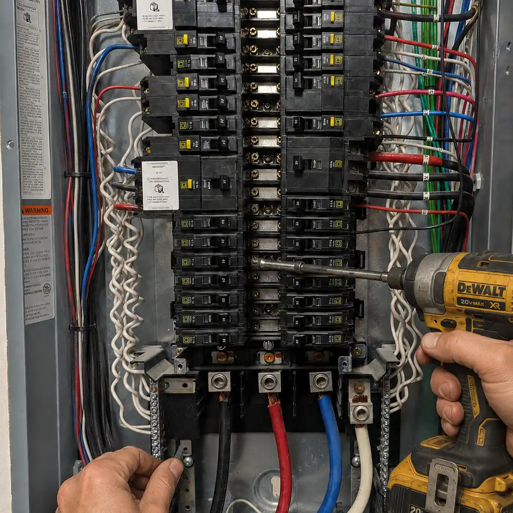 wiring installation, panel upgrade electrical panel update service in Miami-Dade County