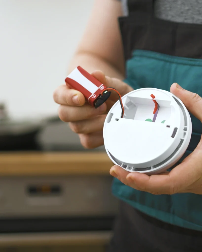 Chirping may indicate a low battery, expired alarm, power interruption